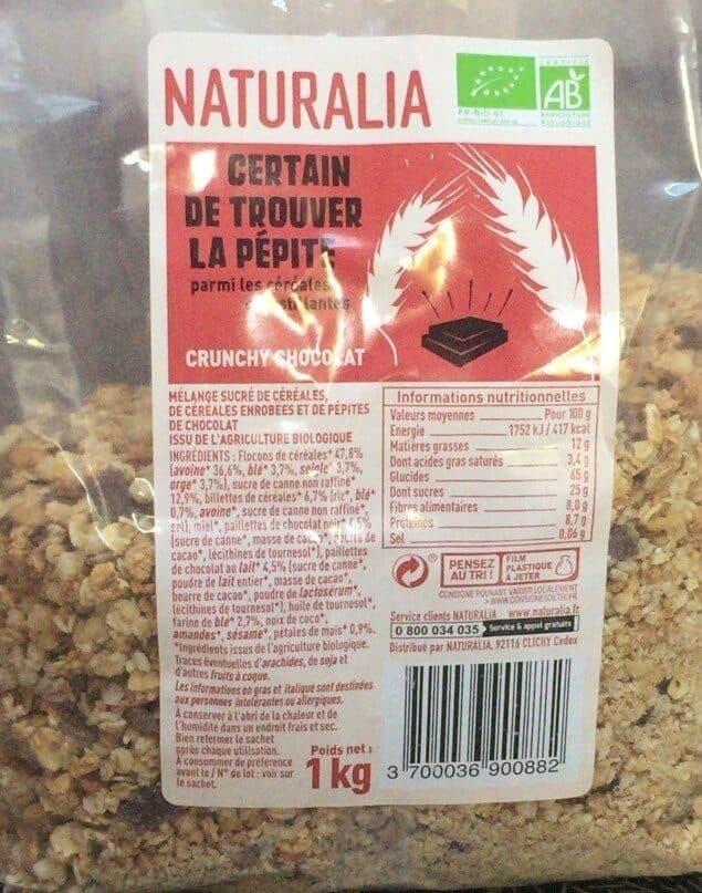 Naturalia Crunchy Chocolat packshot