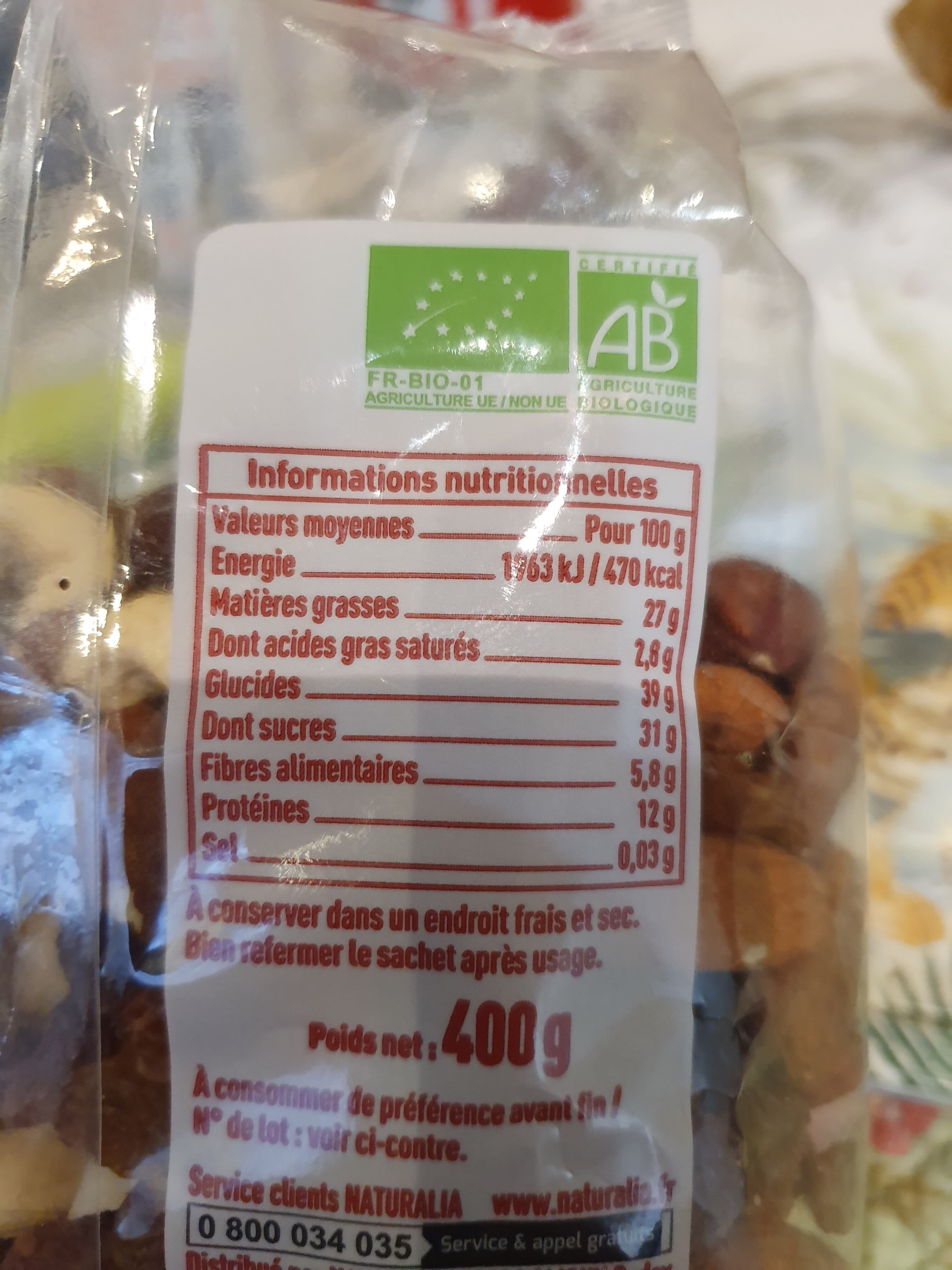 Naturalia Mélange de fruits secs packshot