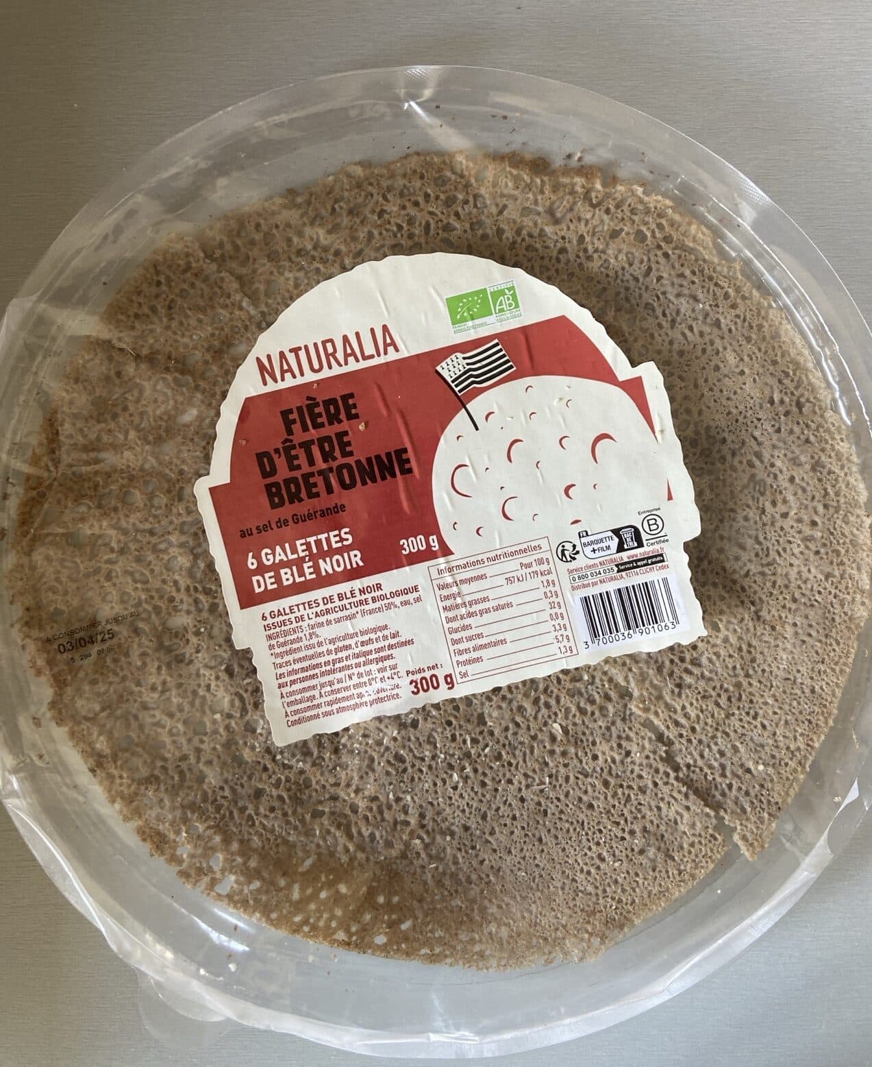 Naturalia 6 galettes de blé noir packshot