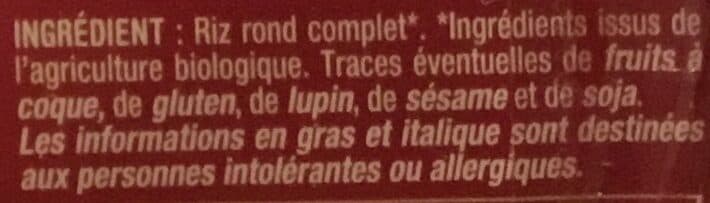 Markal Riz rond complet bio packshot