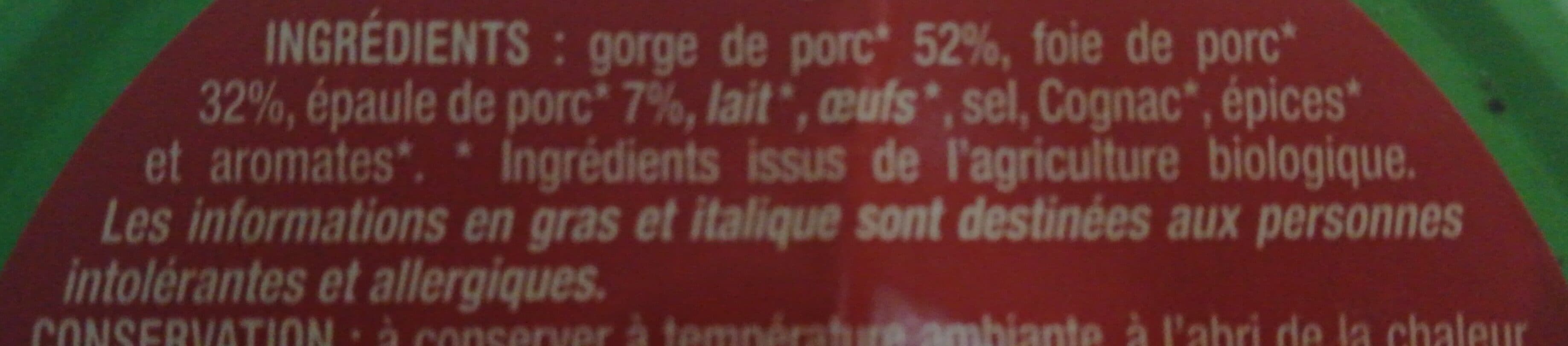 Naturalia Terrine de Campagne packshot