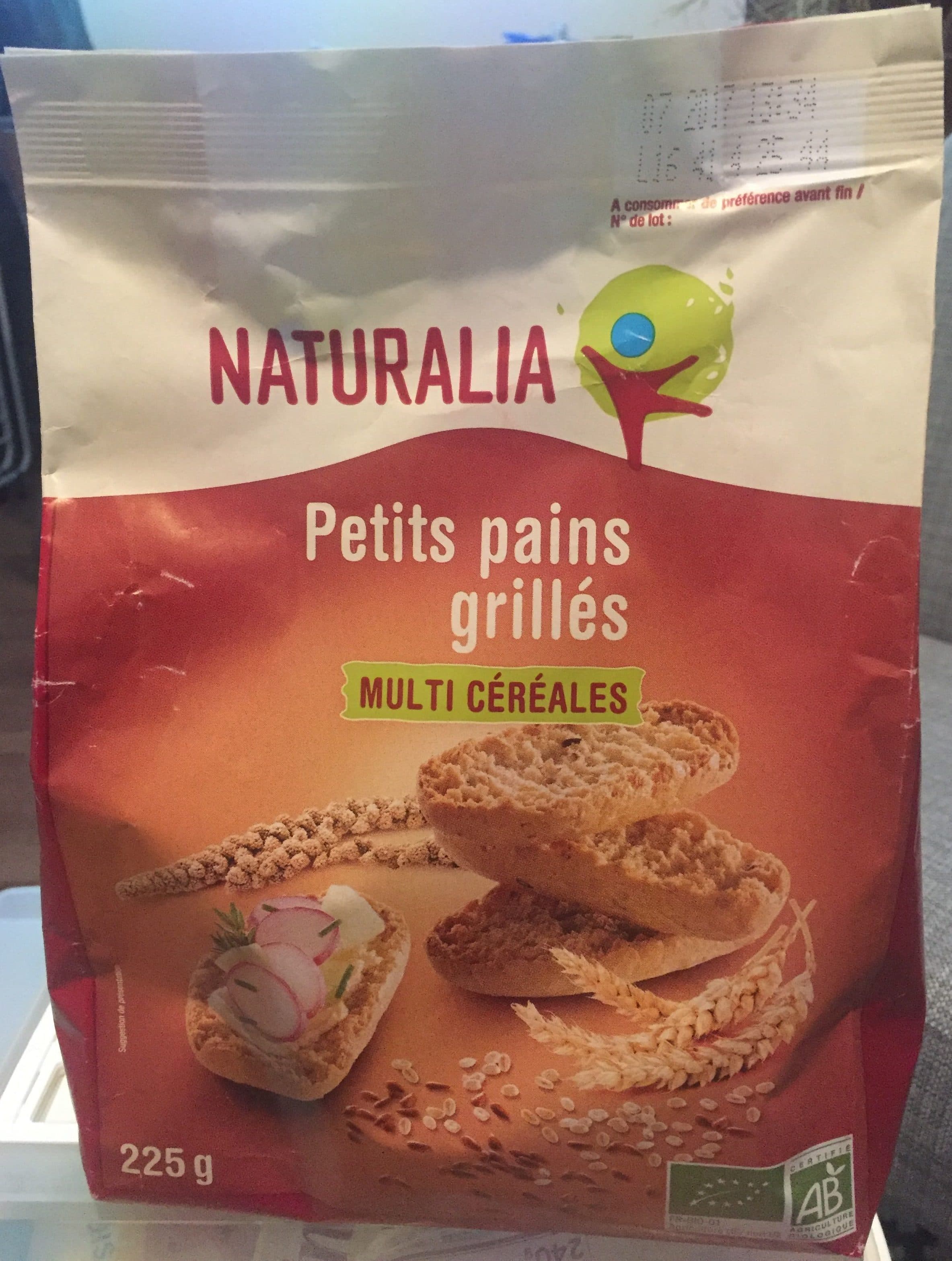 Naturalia Petits pains grillés multi céréales packshot