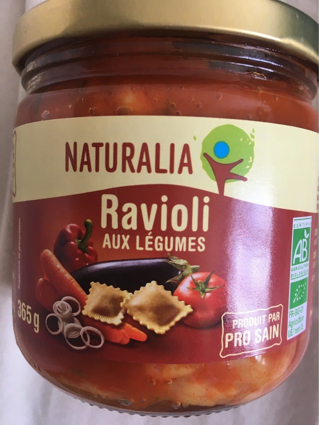 Naturalia Ravioli aux légumes packshot