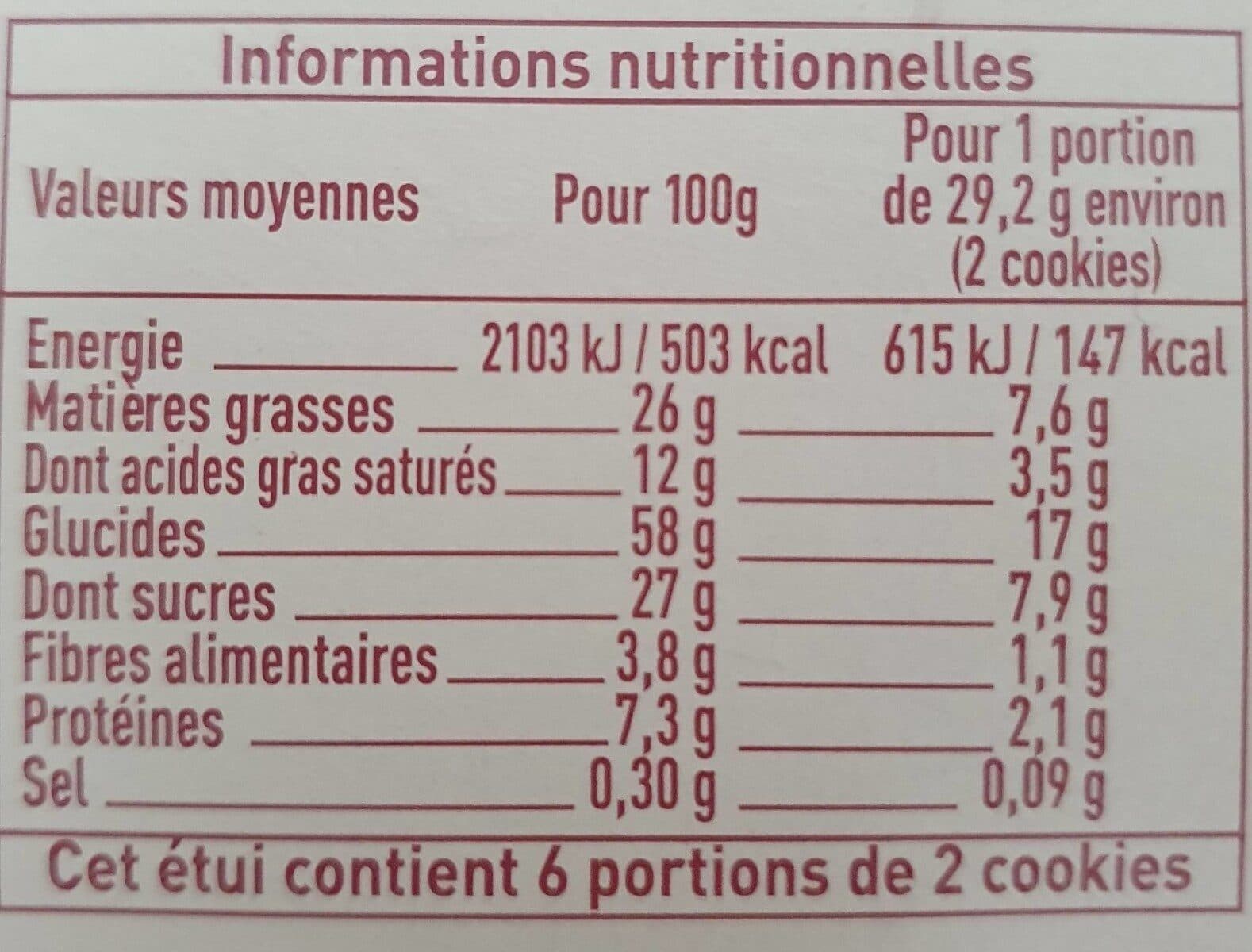 Naturalia Cookies noisettes et pépites de chocolat packshot
