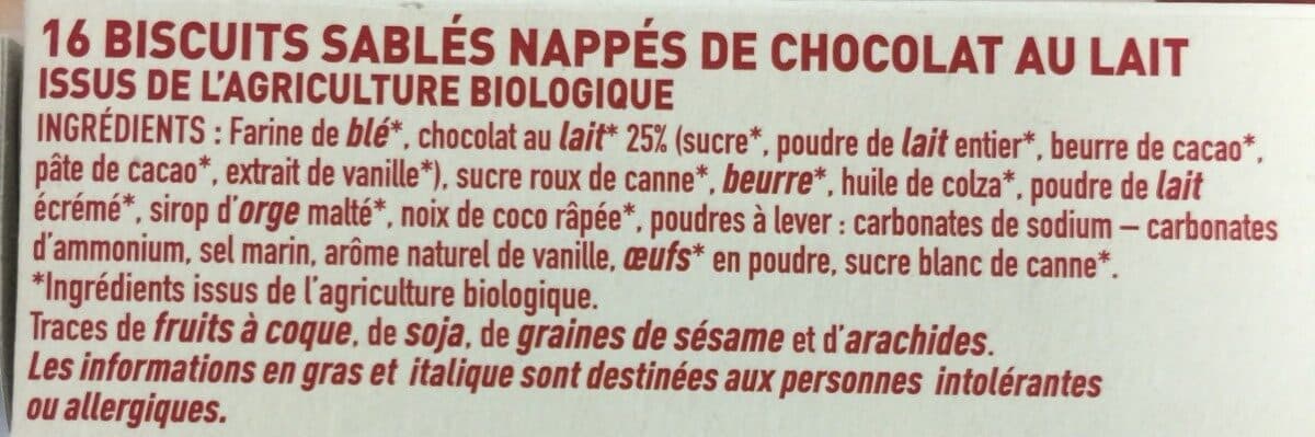 Naturalia Sablés Chocolat Au Lait packshot