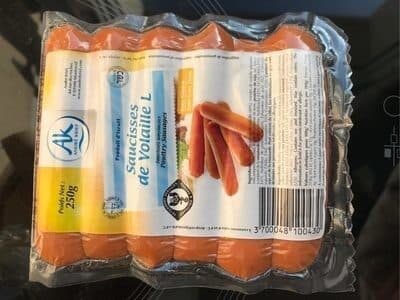 André Krief Saucisses de Volaille L packshot