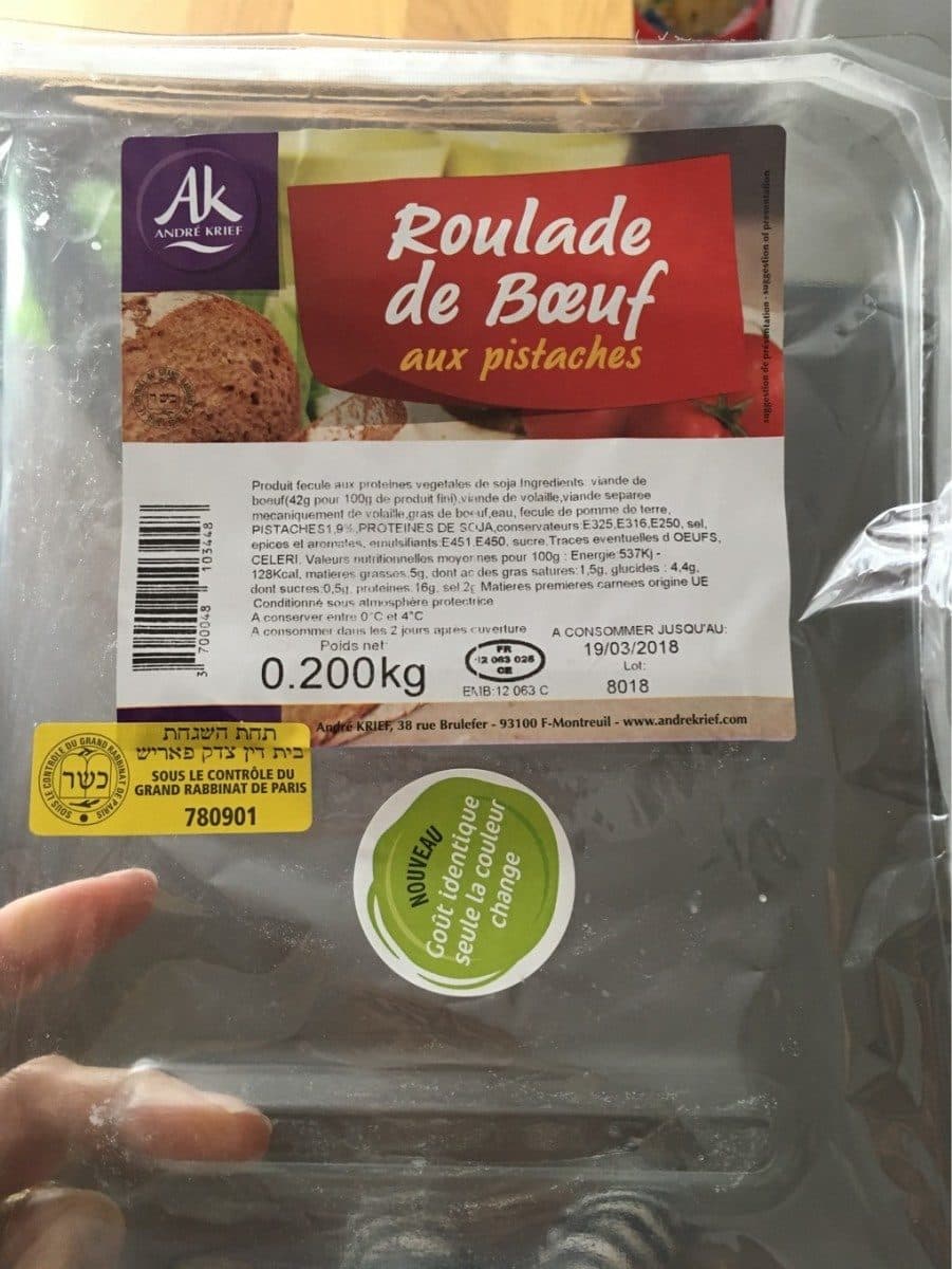 André Krief Roulade De Boeuf / Pistaches packshot