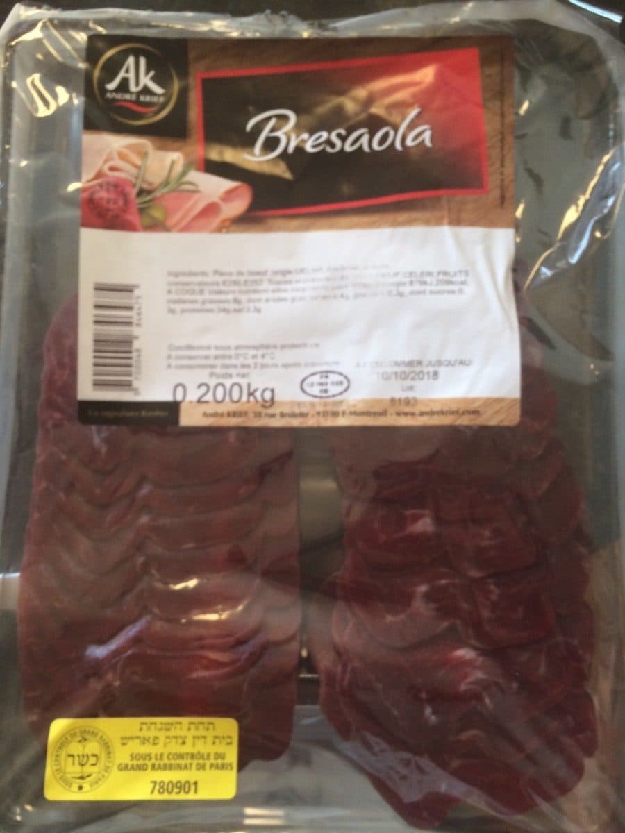 Open Food Facts Bresaola packshot