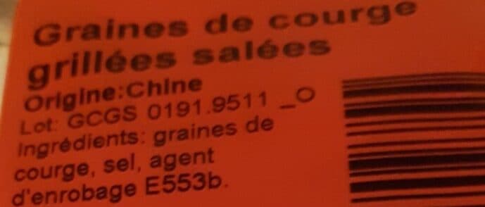O'Régal Graines de Courge Grillées Salées 250G packshot