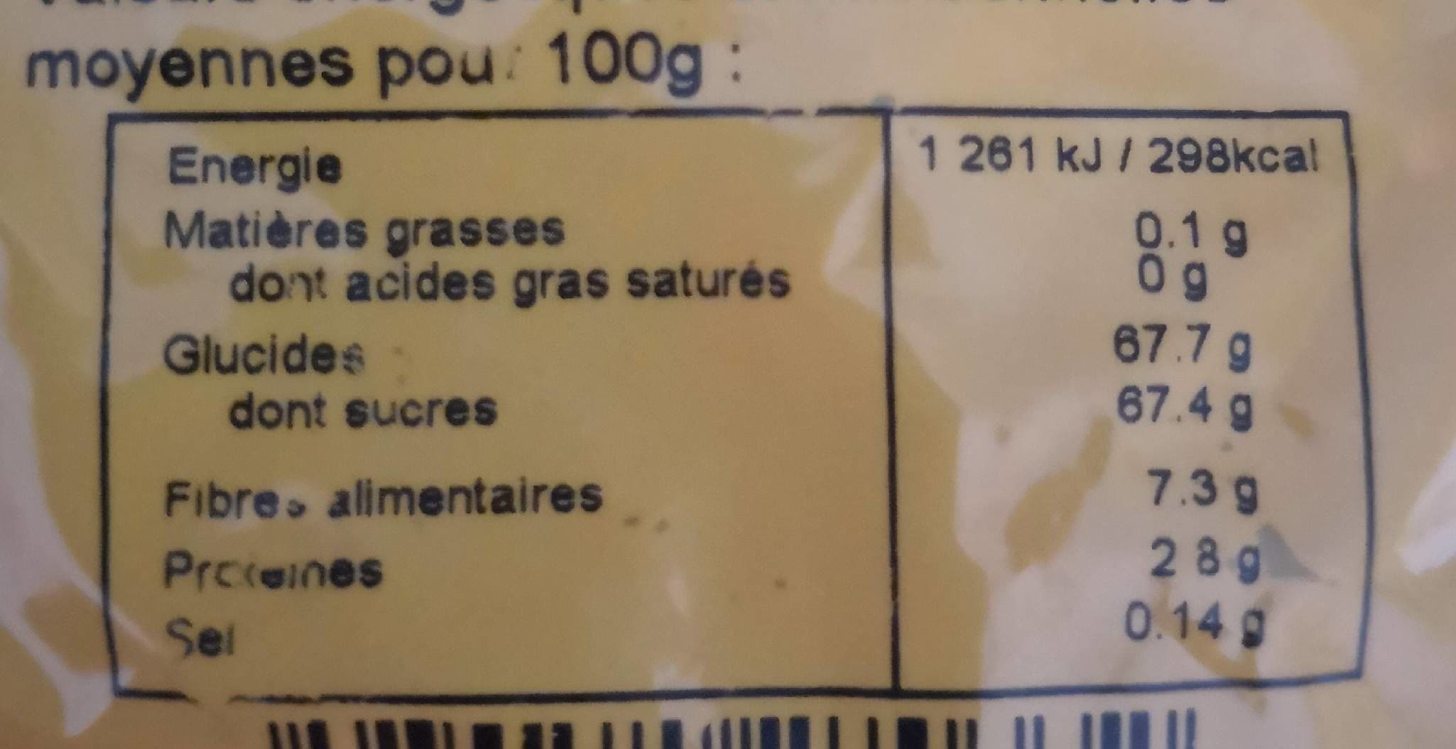 Open Food Facts Raisin sec sultanine packshot