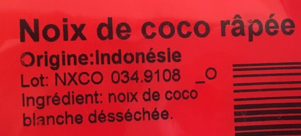 Open Food Facts Noix Coco Rapée 400 GRS packshot