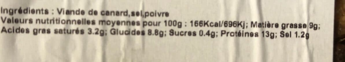Open Food Facts Gratton de canard packshot