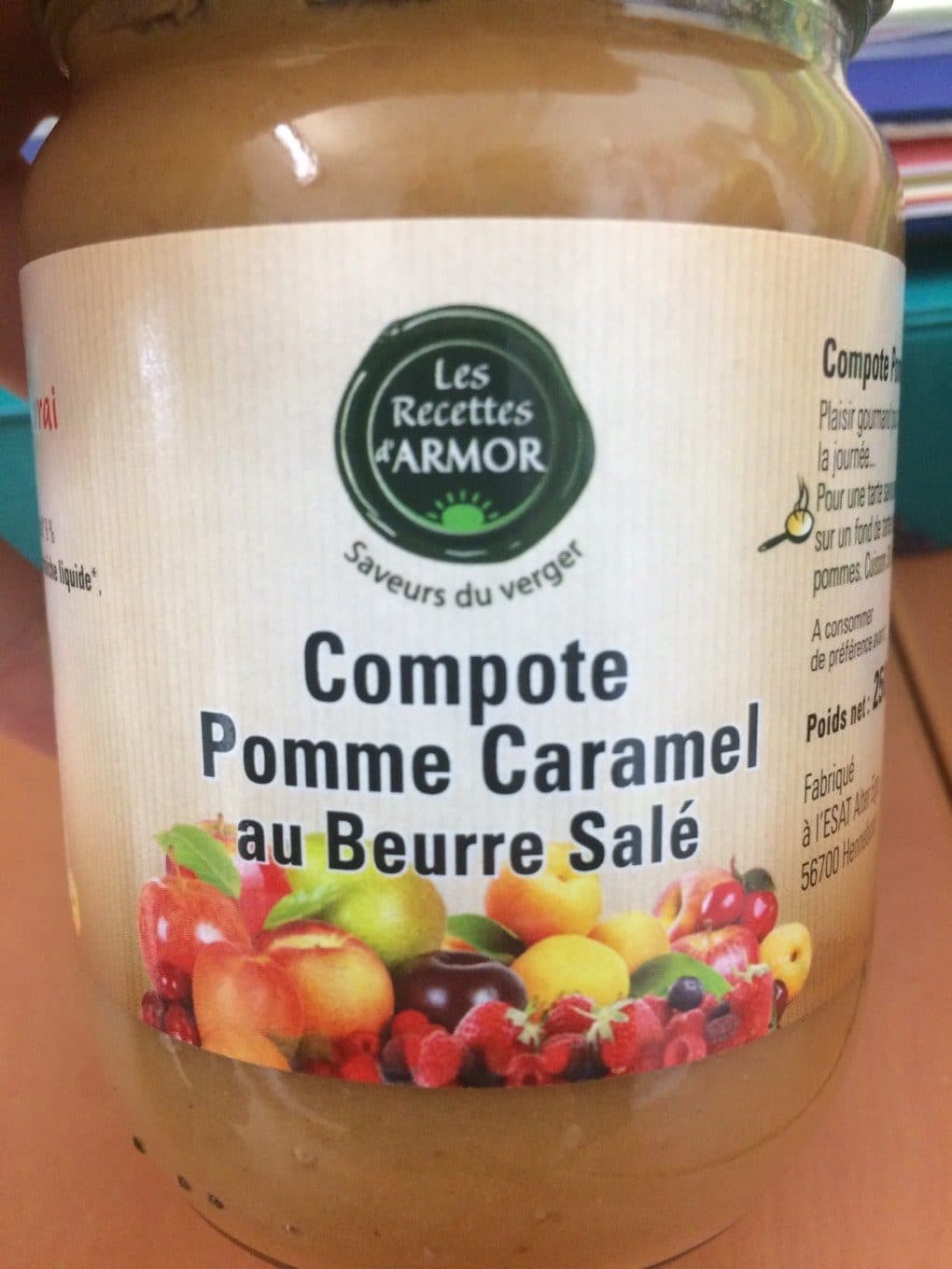 Les Recettes D'Armor Compote pomme caramel au beurre salé packshot