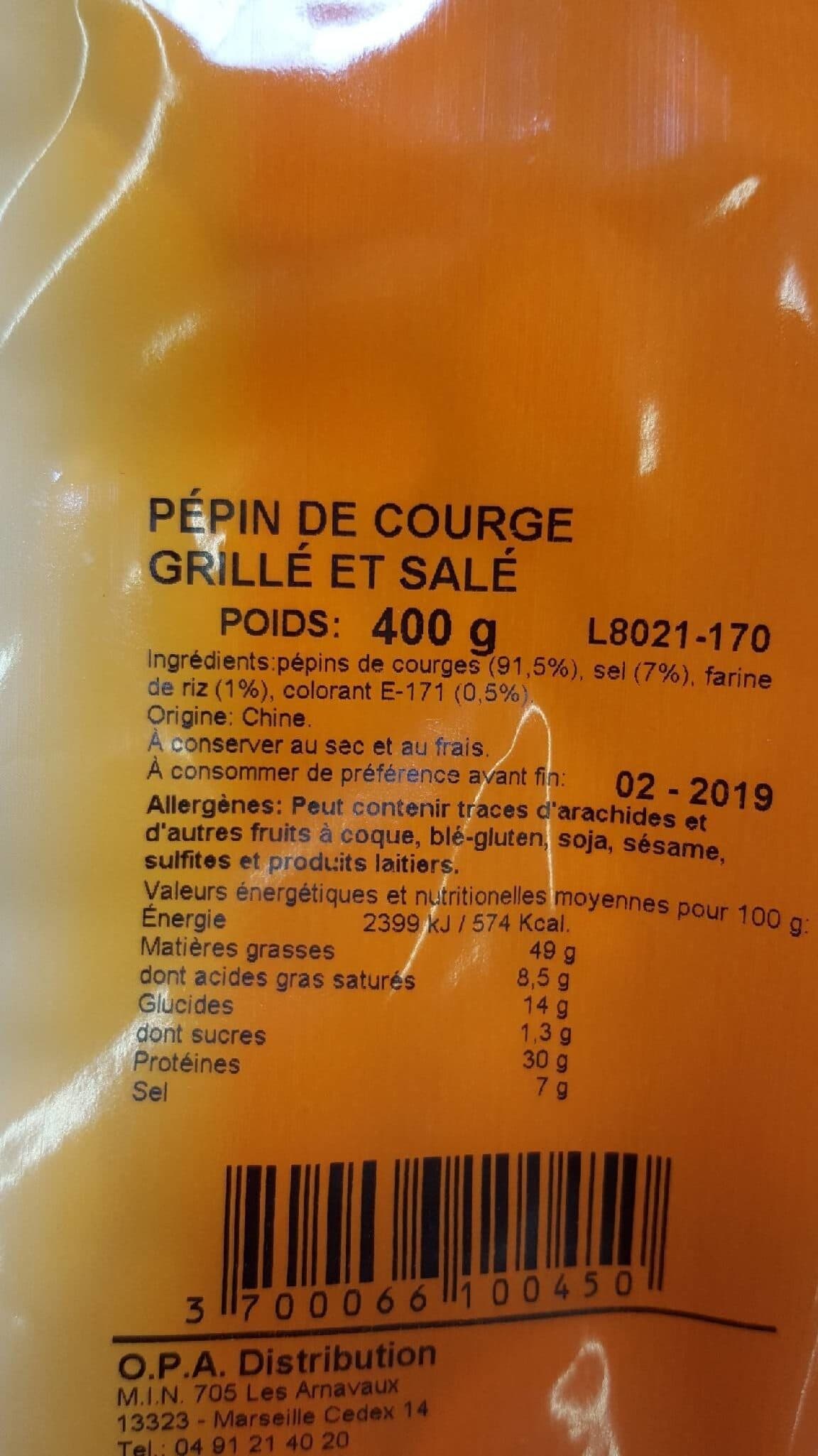 Arev Pepite Courge G. S. 400 GR X 24 packshot