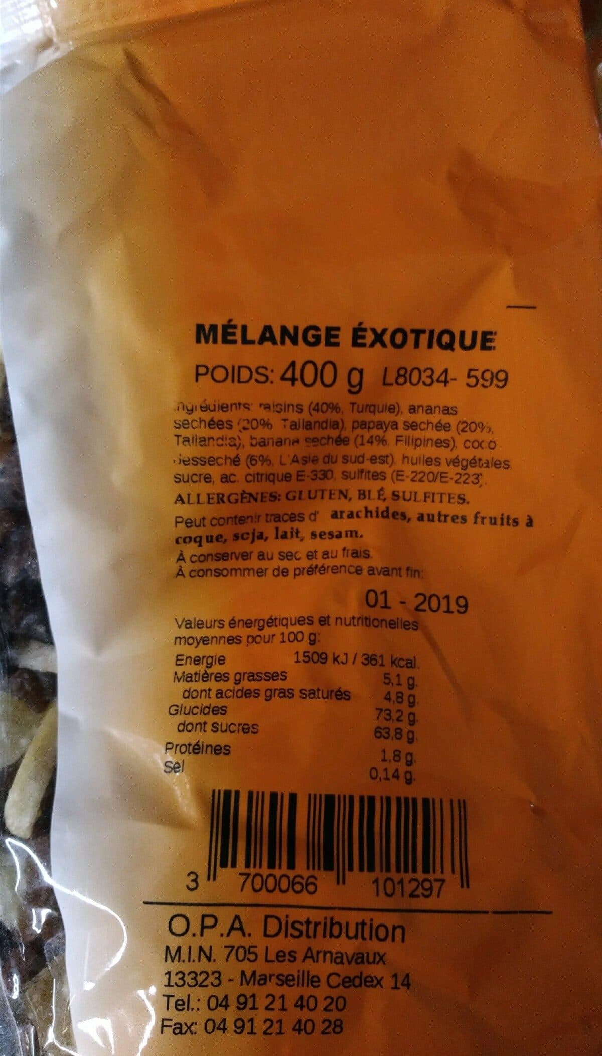 Arev Melange Exotique 400 GR X 30 packshot