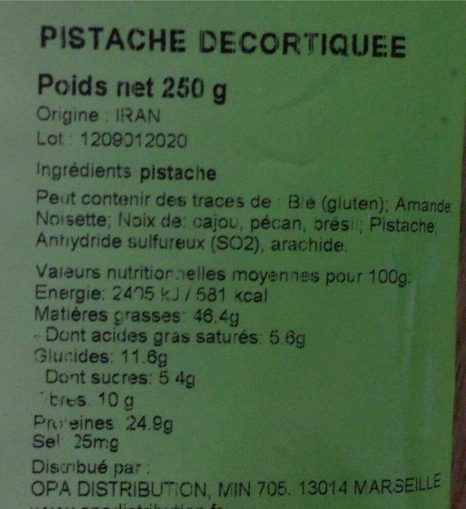 Arev Pistache Decortiquee packshot