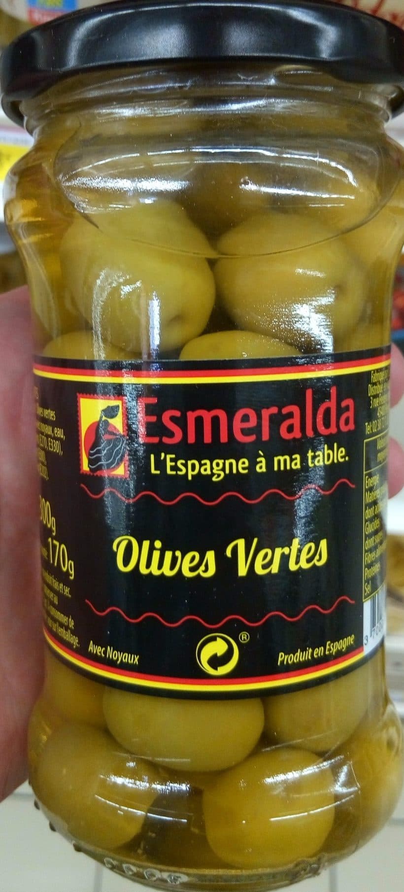 Esmeralda Olives vertes packshot