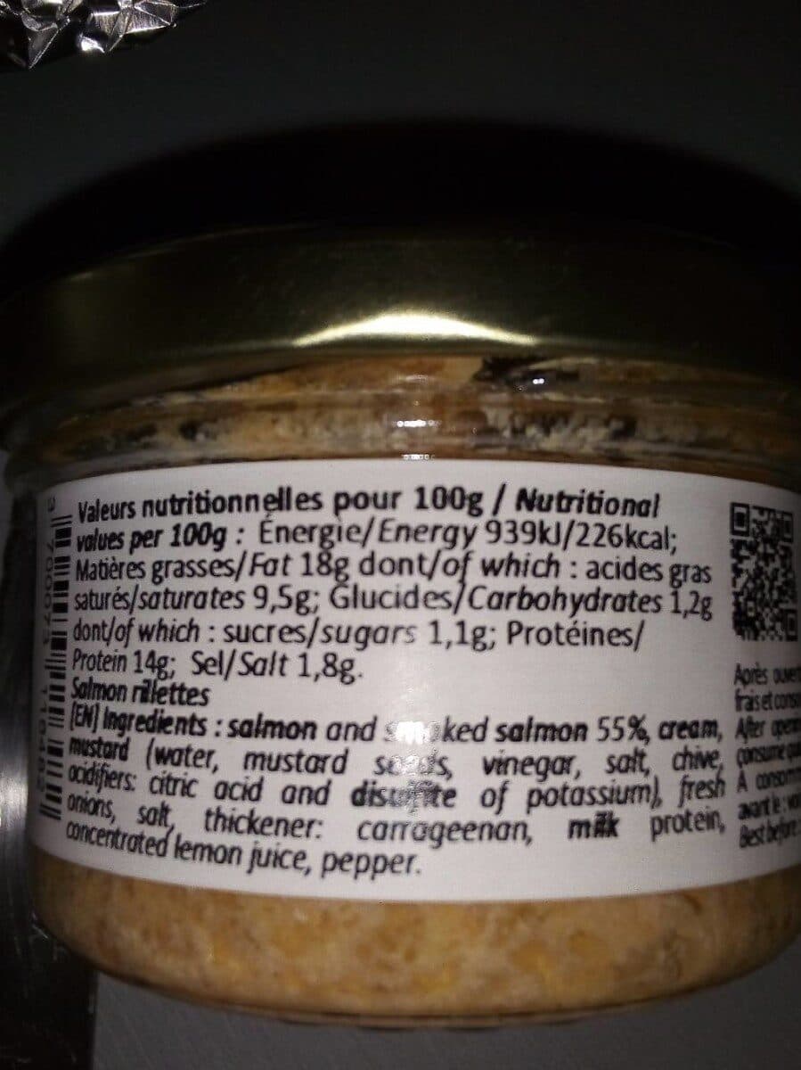 Open Food Facts Rillettes de Saumon packshot