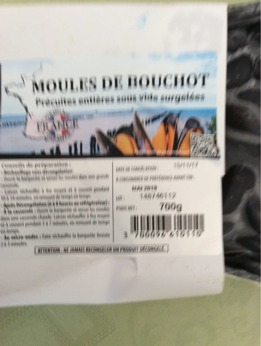 Open Food Facts Moules de bouchot packshot