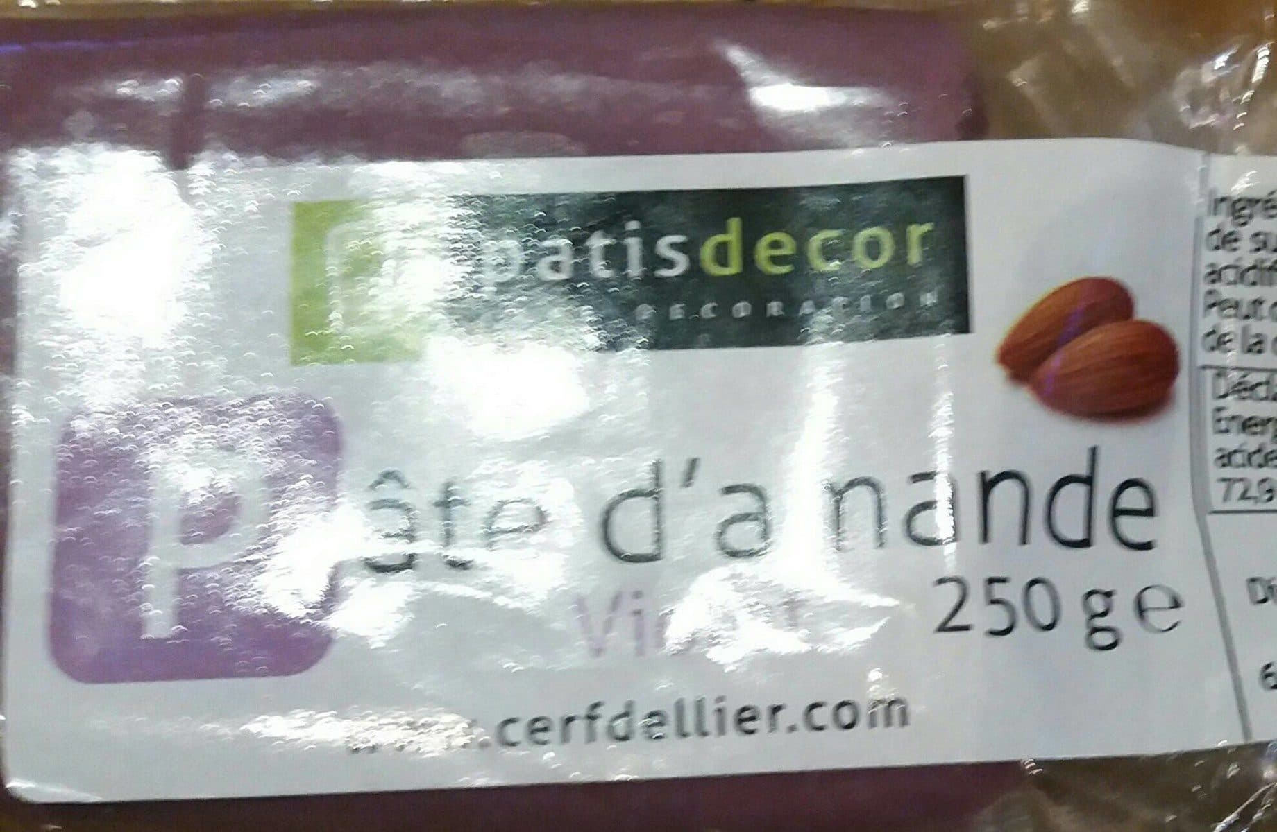 Patisdecor Pate d'amande violet packshot