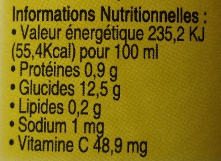 Naturefruits Jus d'orange 100% pur fruit pressé packshot
