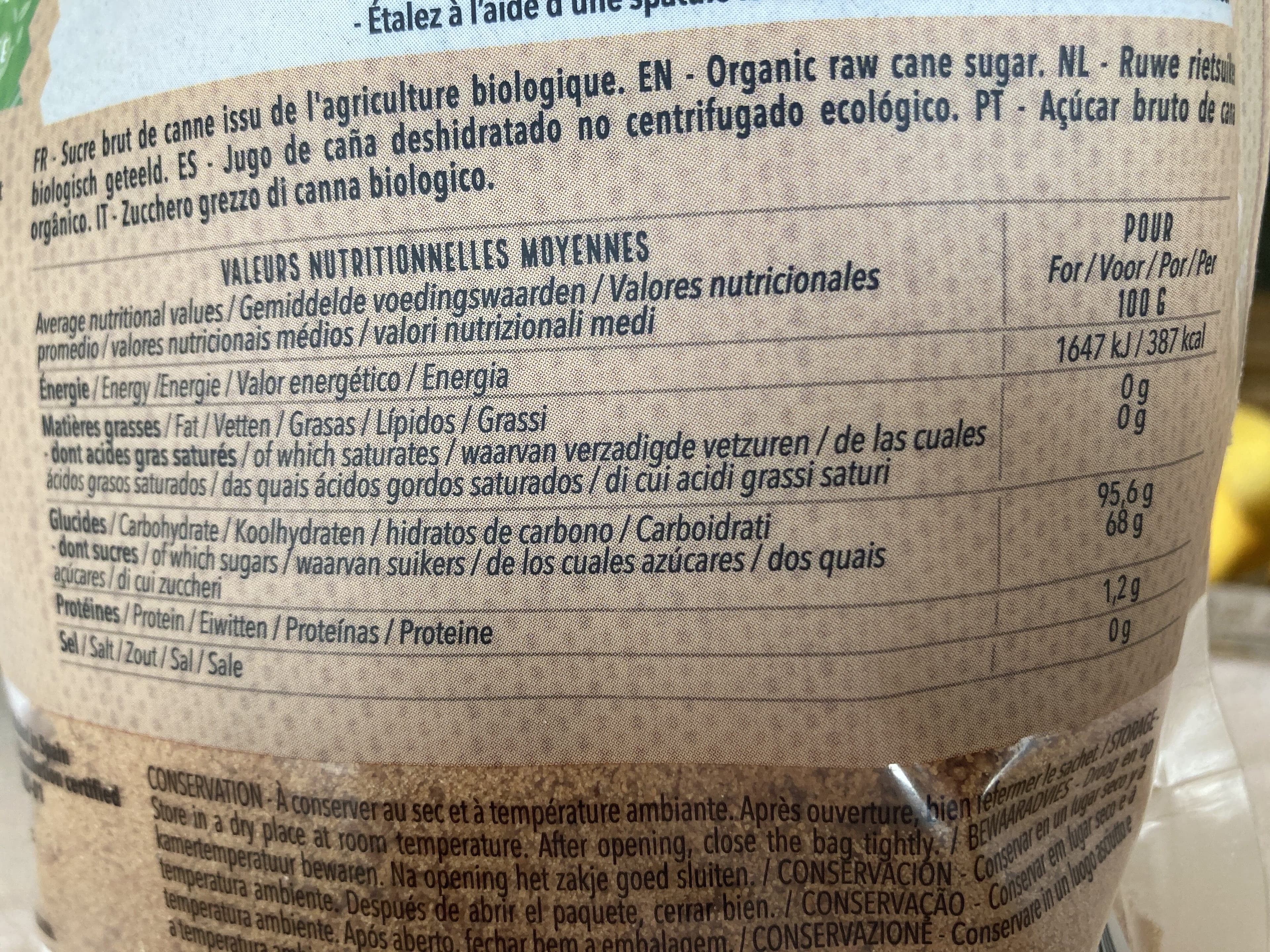 Destination Le Goût du voyage Sucre de canne complet non raffiné packshot