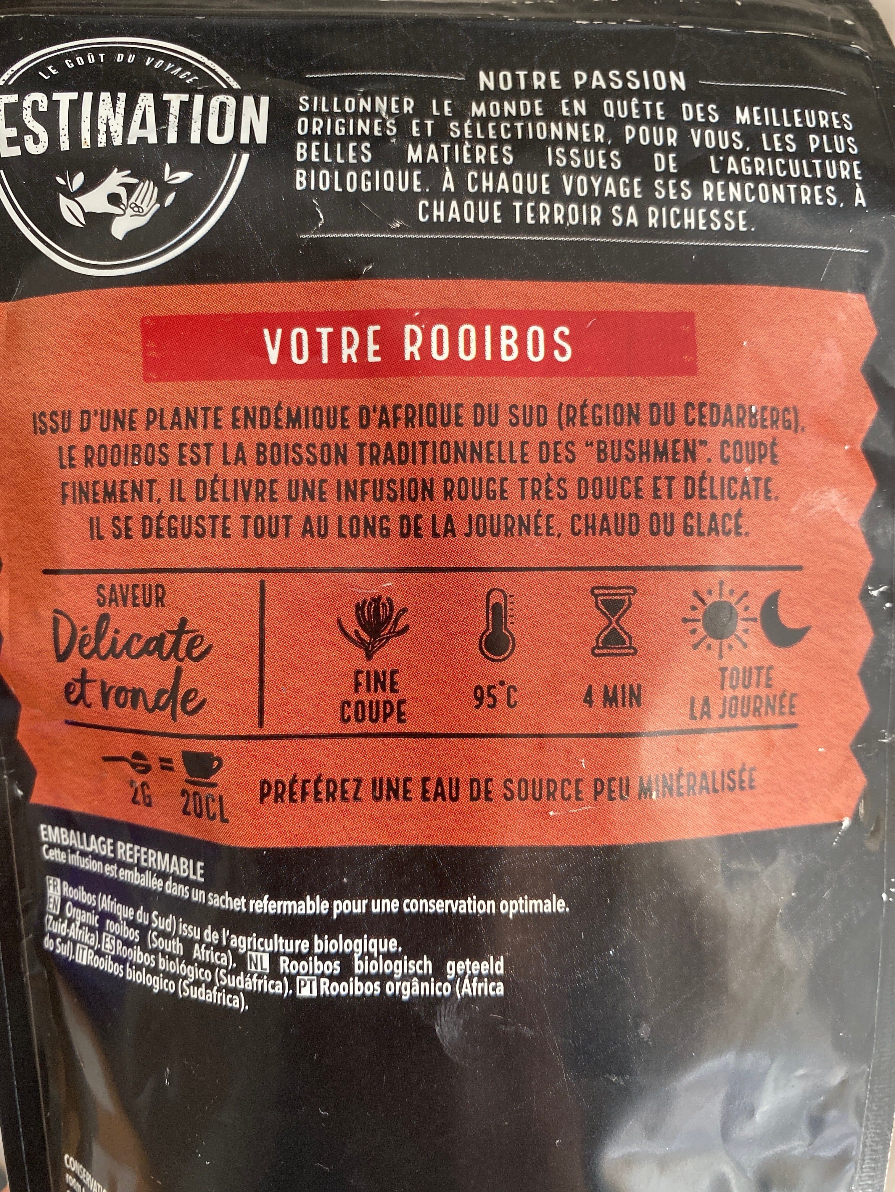 Destination The ROUGE AF DU SUD ROOIBOS packshot