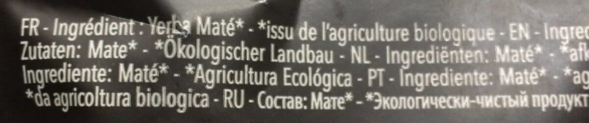 Open Food Facts Thé Maté Yerba semi fermenté 100G packshot