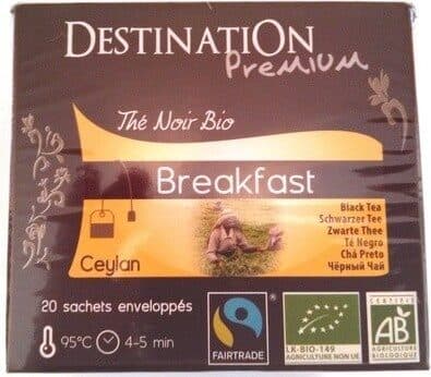 Destination Premium Thé Noir Bio Breakfast packshot