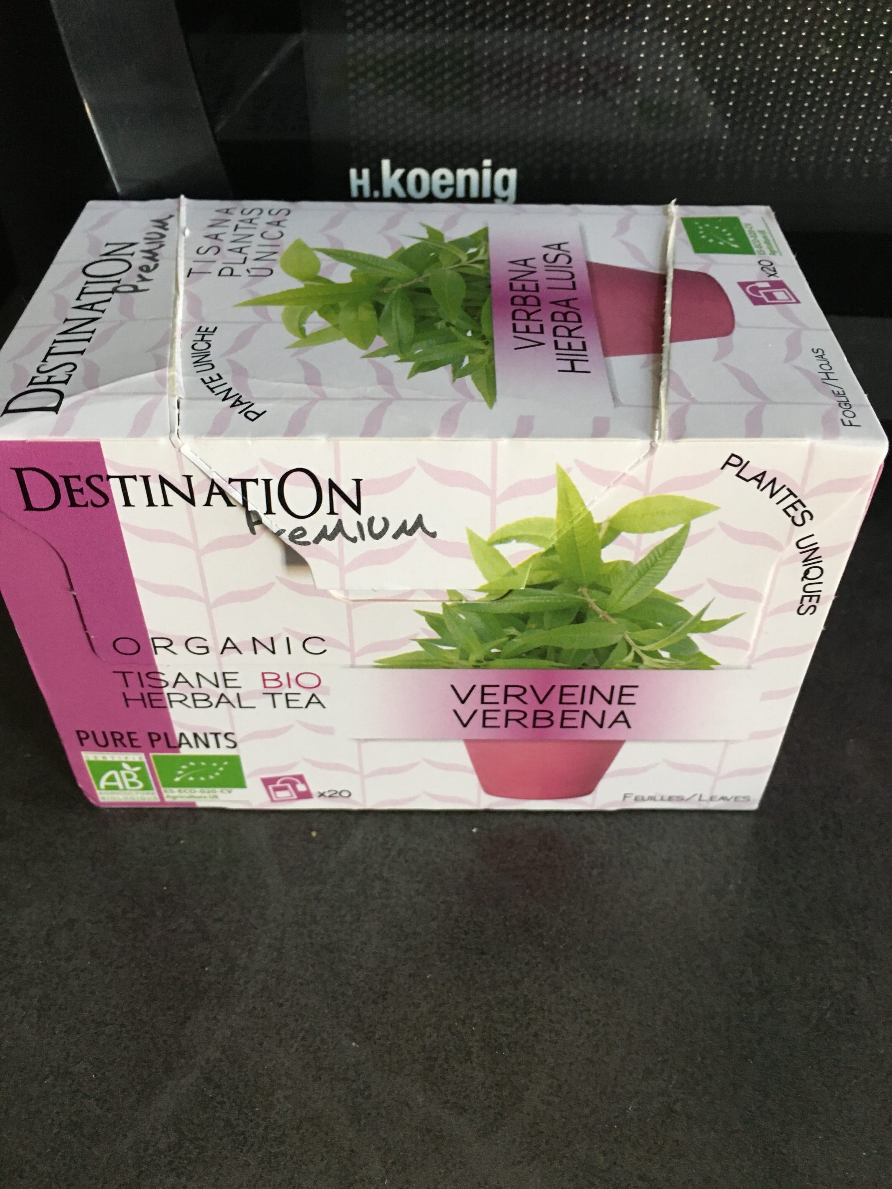 Destination premium TISANE BIO VERVEINE feuilles packshot