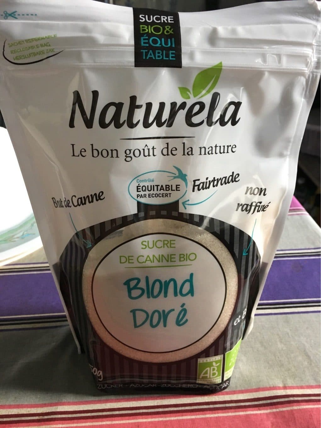 Naturela Sucre de canne bio packshot