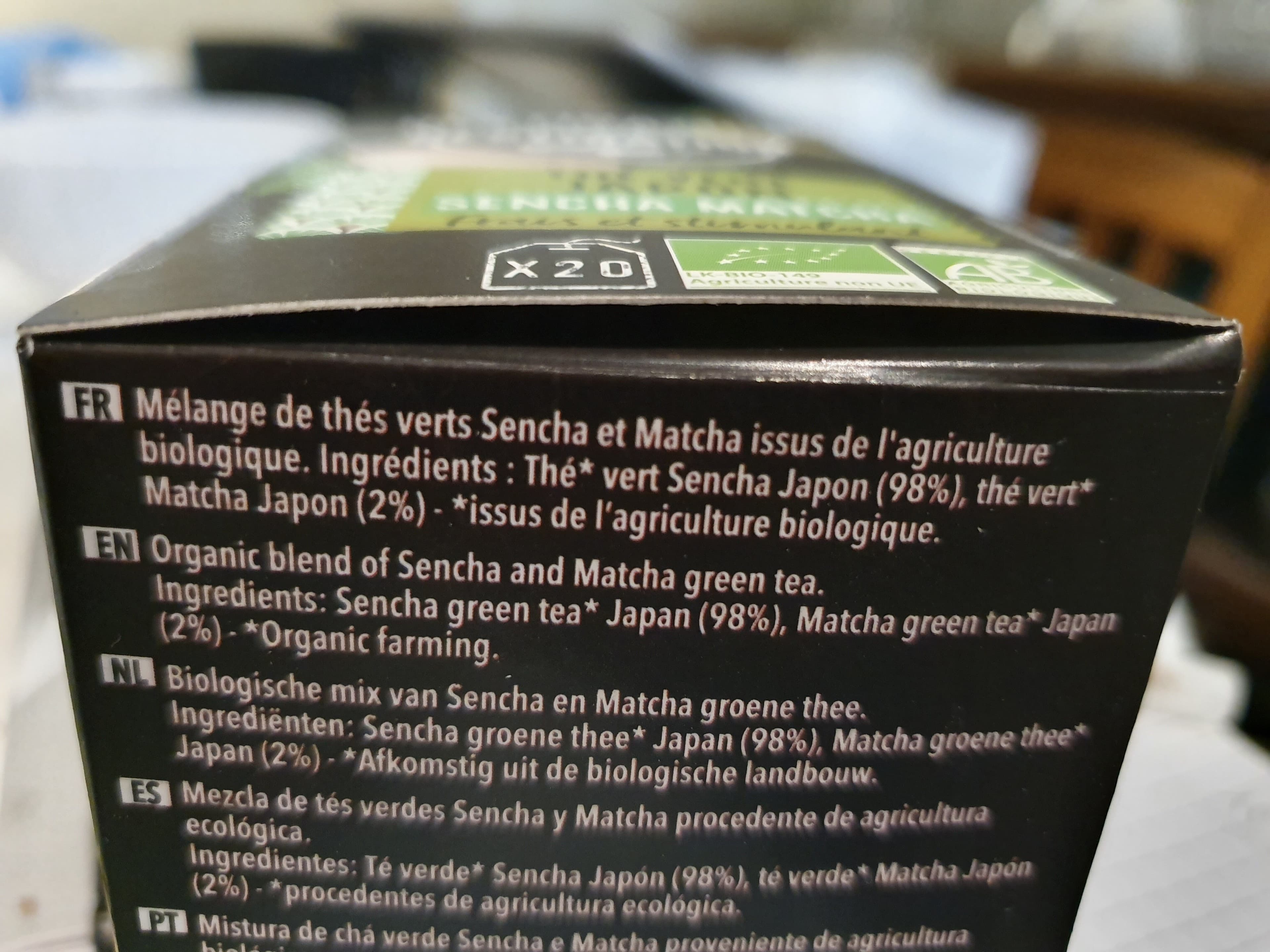 Destination Epicerie / Thé Bio Et équitable / Thé Vert packshot