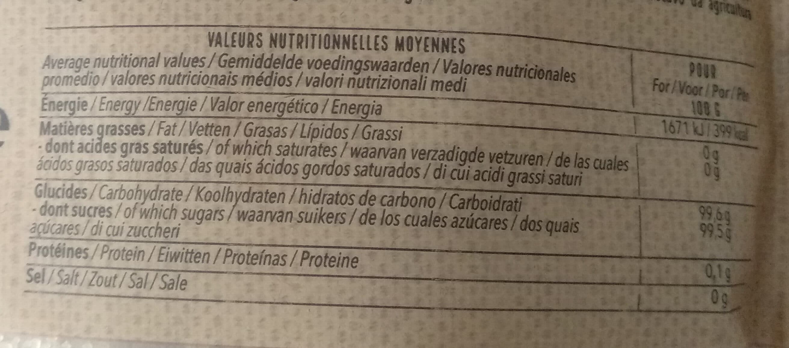 Destination premium Sucre de canne roux packshot