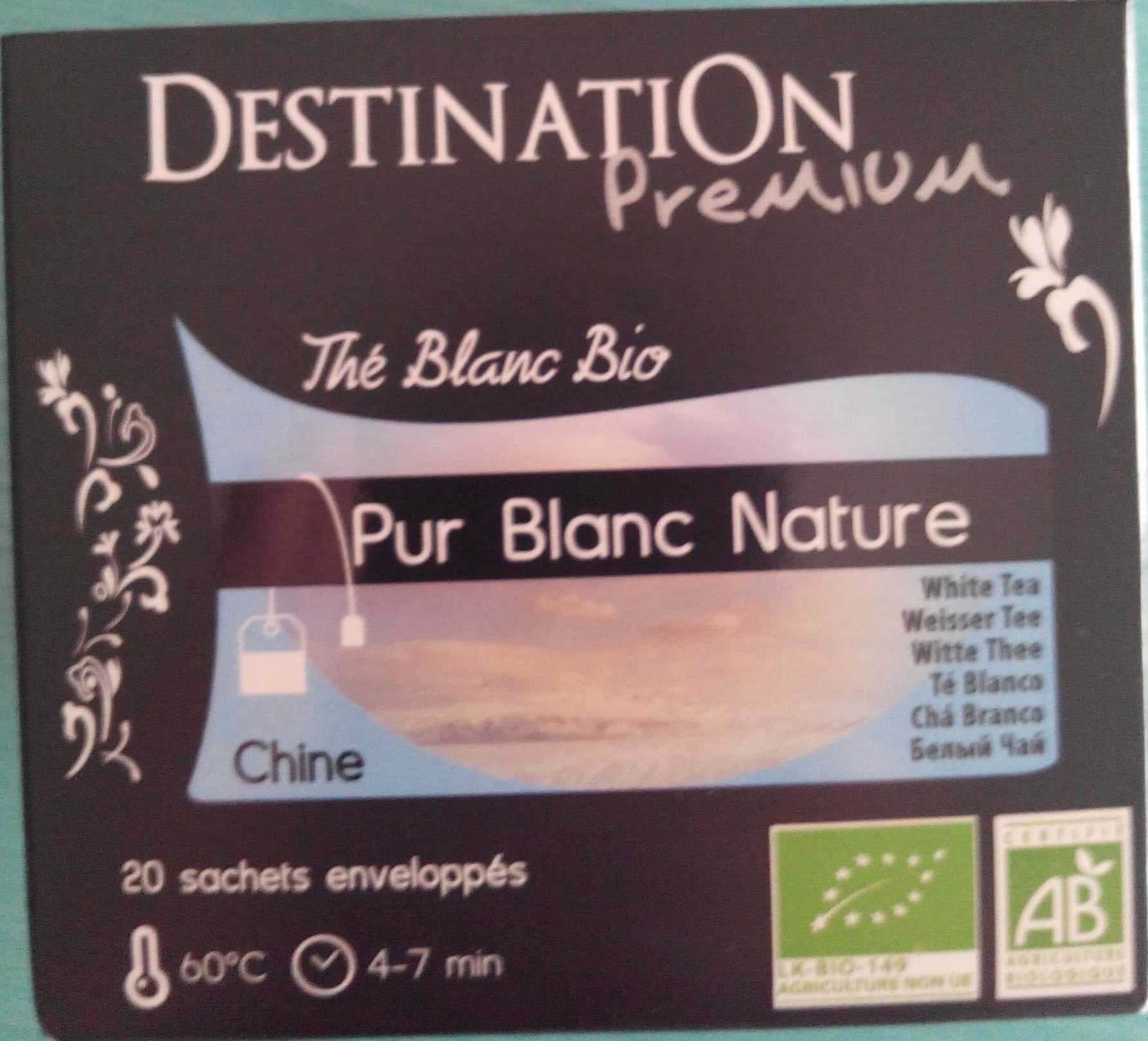 Destination Premium Thé blanc bio packshot