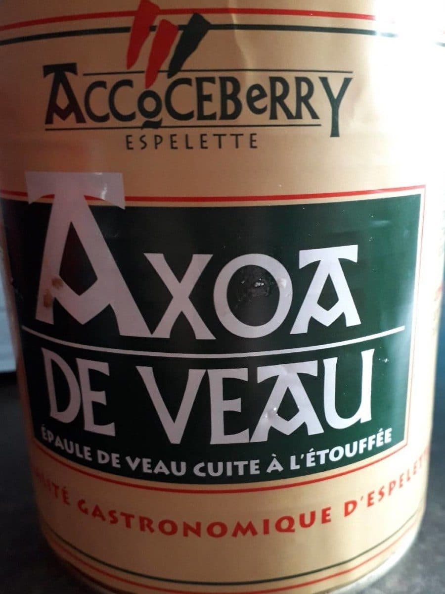 Accoceberry Axoa de veau packshot