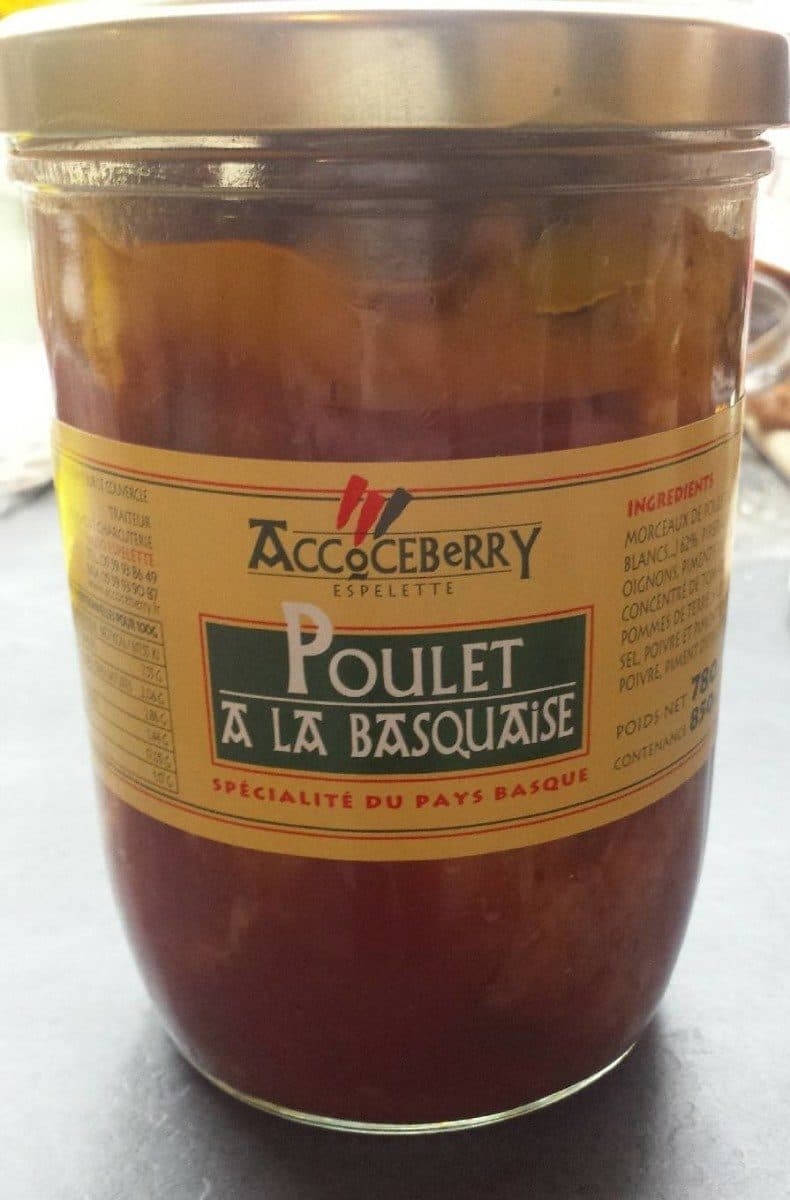 Accoceberry Poulet à la basquaise packshot