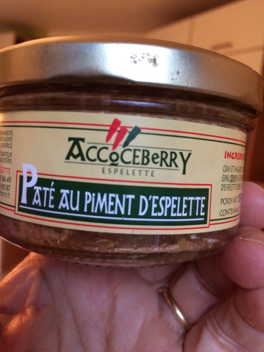 Accoceberry paté au piment d'espelette packshot