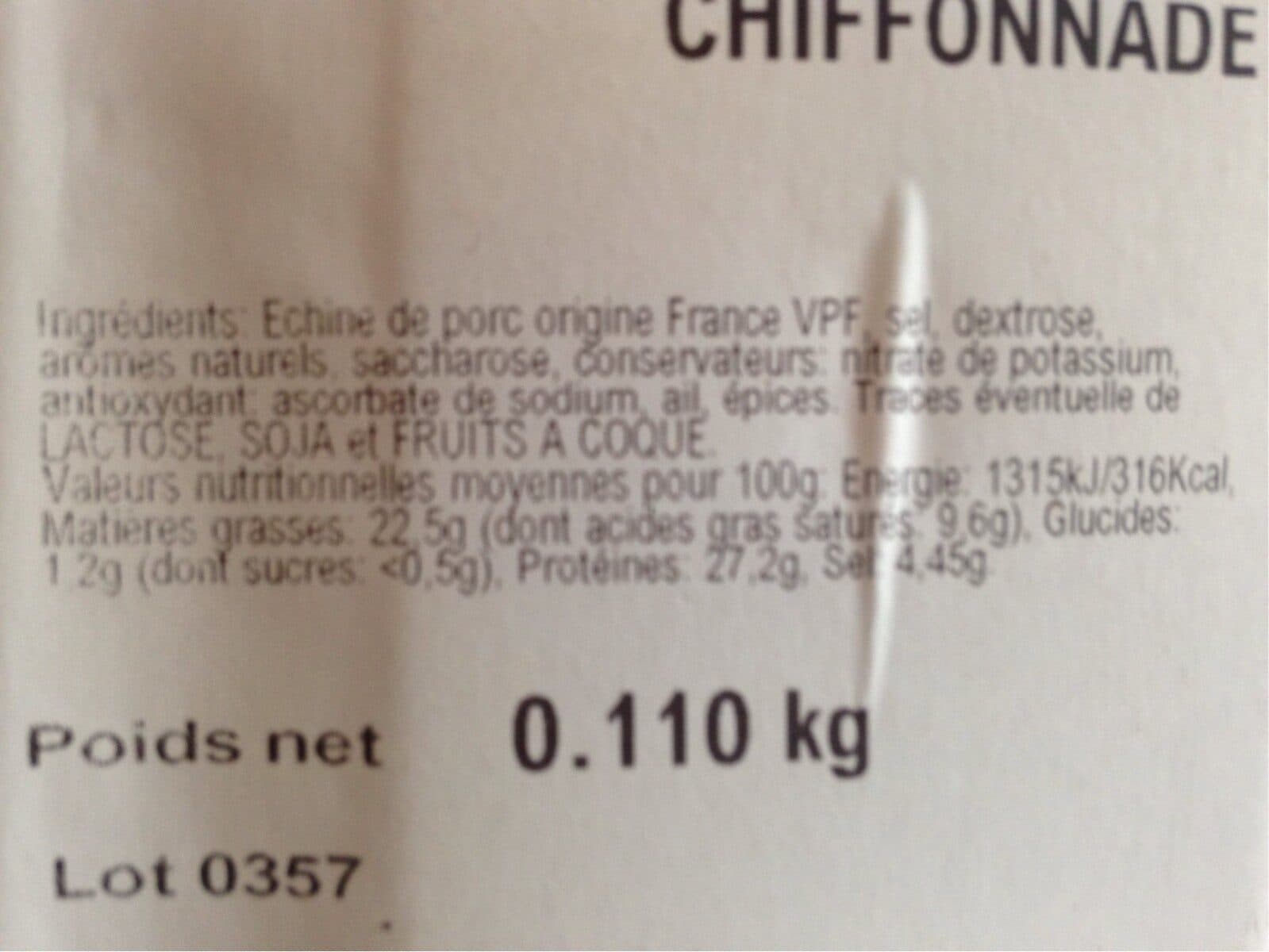 La Jasse Coppa sel sec chiffonnade packshot