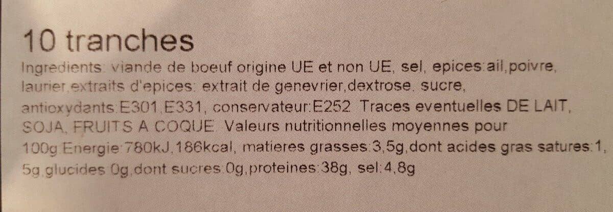 Novoviande Viande des grisons packshot