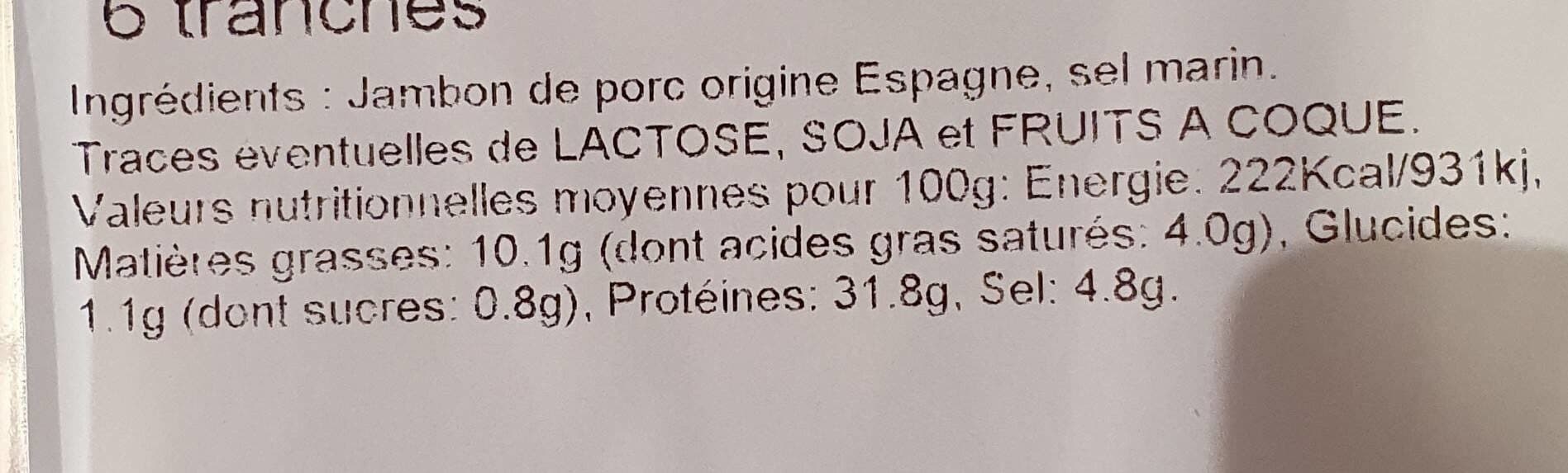 La Jasse Jambon de pays espagne packshot
