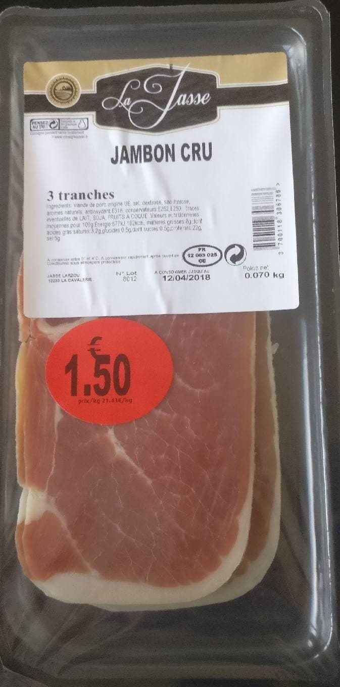 La Jasse Jambon Cru packshot