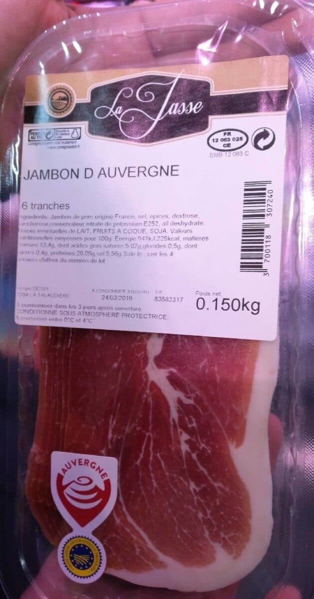 La Jasse Jambon d'Auvergne packshot