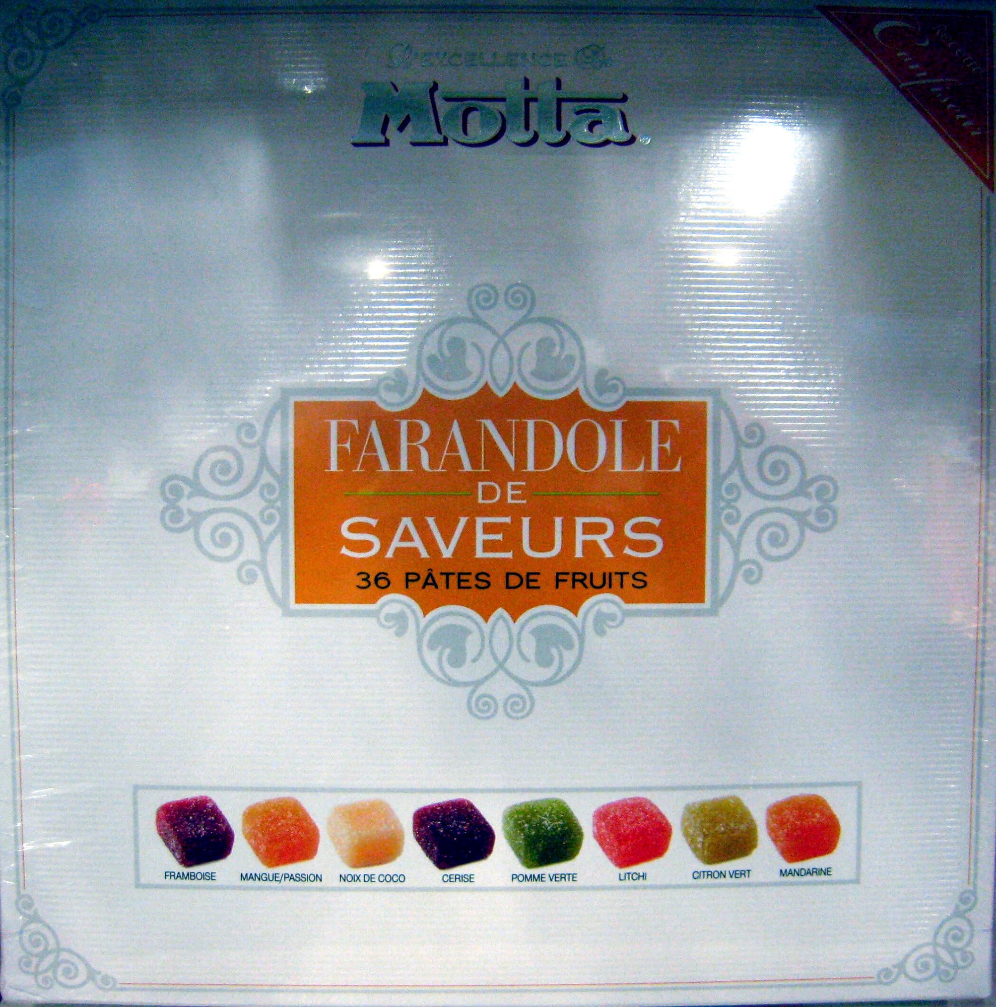 Motta Farandole de saveurs 36 pâtes de fruits Motta packshot