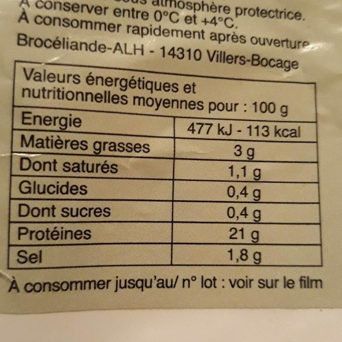 Open Food Facts Jambon cuit supérieur packshot