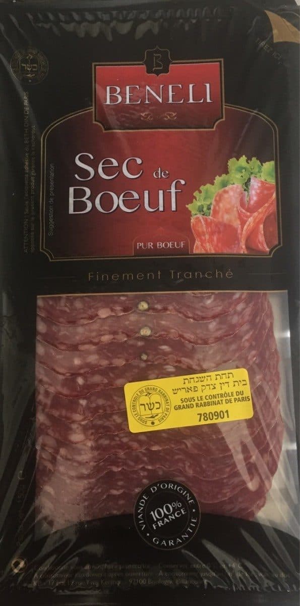Open Food Facts Saucisson Sec De Boeuf packshot
