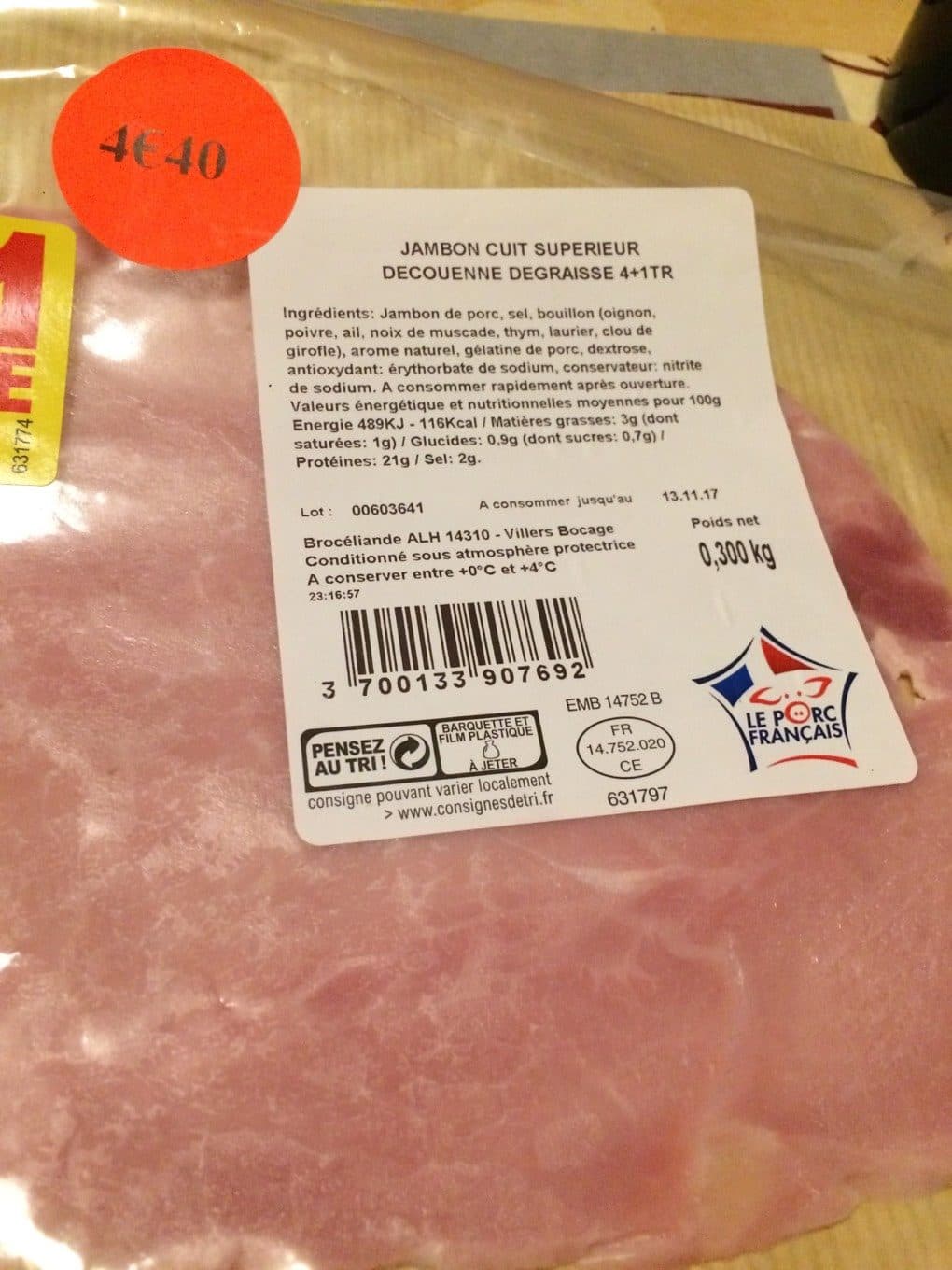 Broceliande ALH Jambon cuit superieur packshot