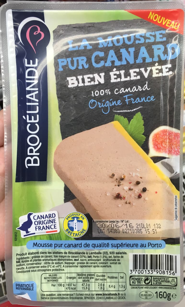 Brocéliande La Mousse Pur Canard bien élevée packshot