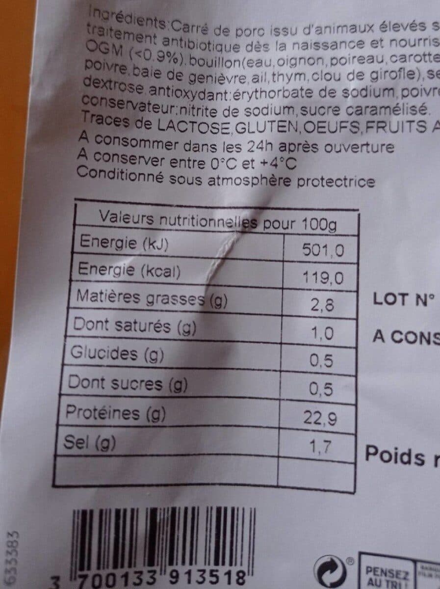 Brocéliande Roti cuit superieur packshot