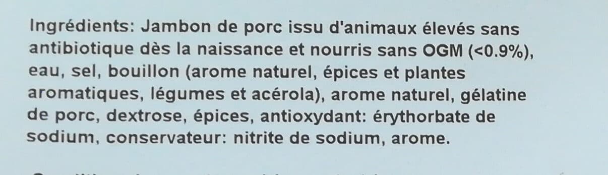 LES ÉLEVEURS COOPÉRATEURS Jambon cuit superieur sans couenne au torchon packshot