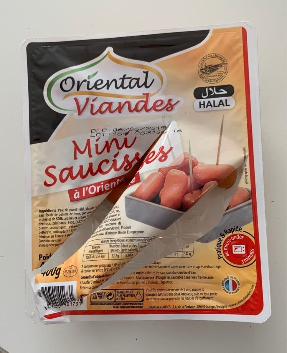 El saada El Saada Mini Saucisses Orientales Halal 400g packshot
